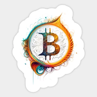 Bitcoin Three by Patrick Hager Sticker